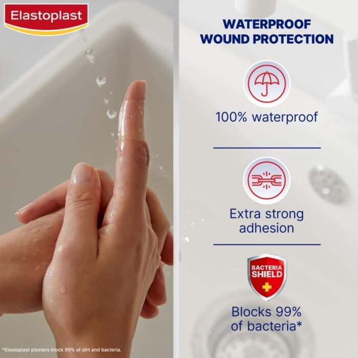 Elastoplast Waterproof Plasters (Assorted, 20 count) - Image 4