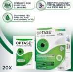 Optase Tea Tree Oil Lid Wipes (20 count) - Image 2