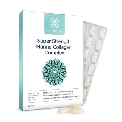 Healthspan Super Strength Marine Collagen Complex (1000 mg, 60 tablets)