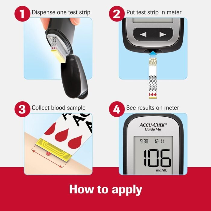 Medisana Blood Glucose Test Strips (Accu-Chek Aviva, 50 strips) - Image 4