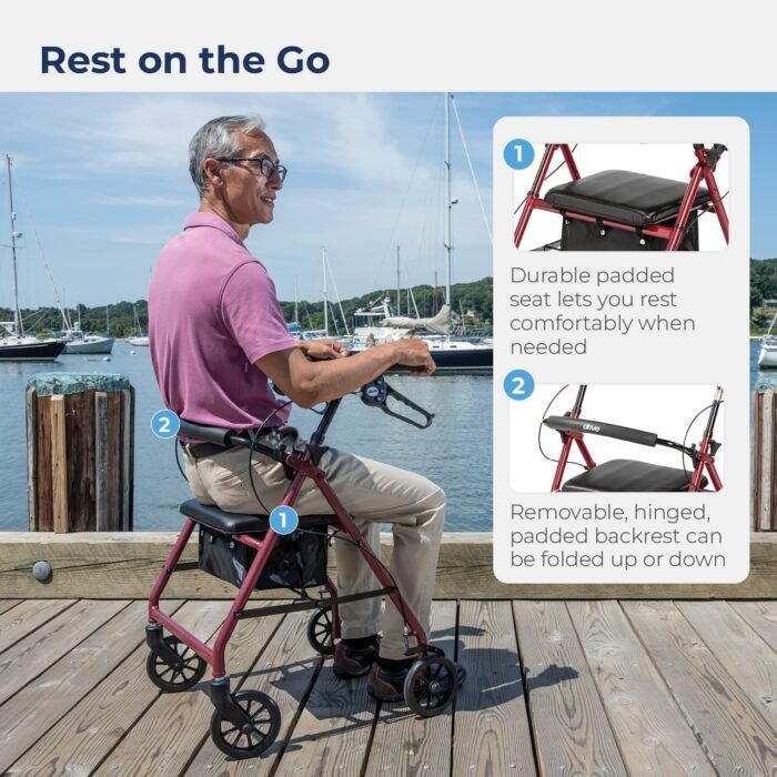 Drive Medical Lightweight Rollator - Image 2