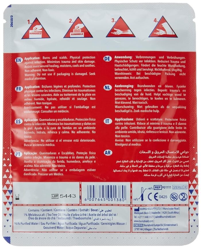 Burnshield Burn Gel Dressing (10x10cm) - Image 4