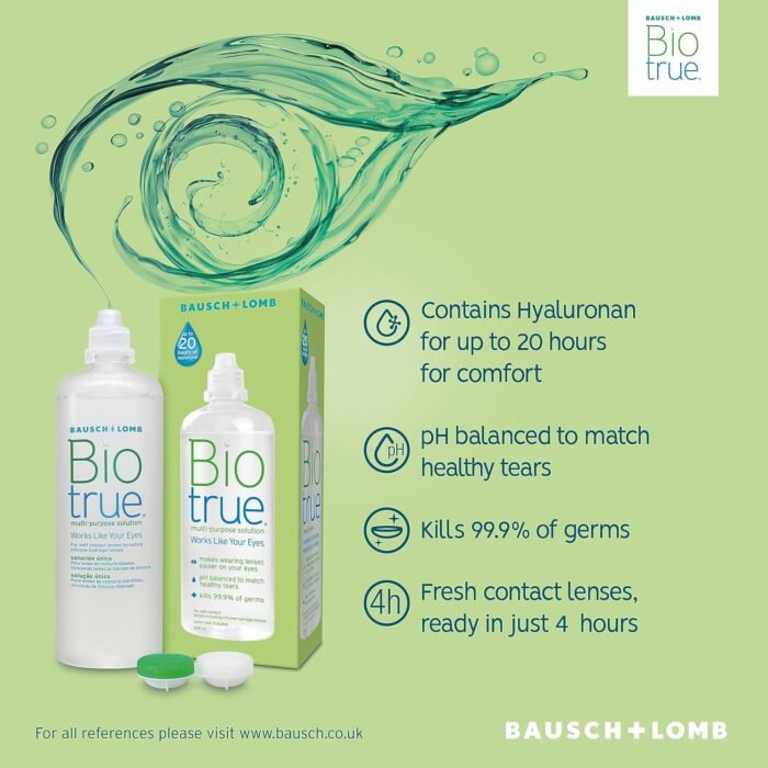 Bausch + Lomb ReNu Biotrue Multi-Purpose Solution (300ml) - Image 4
