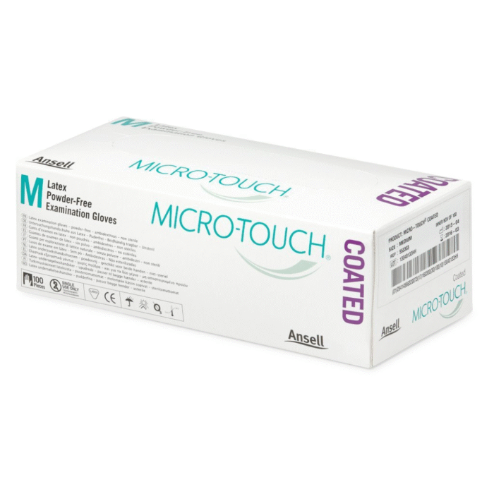 Ansell Micro-Touch Nitrile Gloves (Medium, 100 count) - Image 1